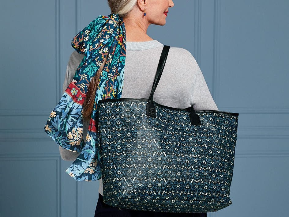 William Morris Printed Large Tote Bag