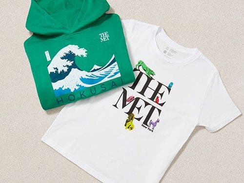 Kids Great Wave Sweatshirt & Animals of The Met Tee